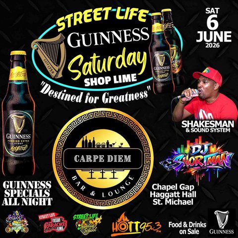 Event poster for Street Life Guinness Saturday