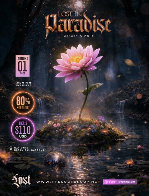 Event poster for Lost in Paradise