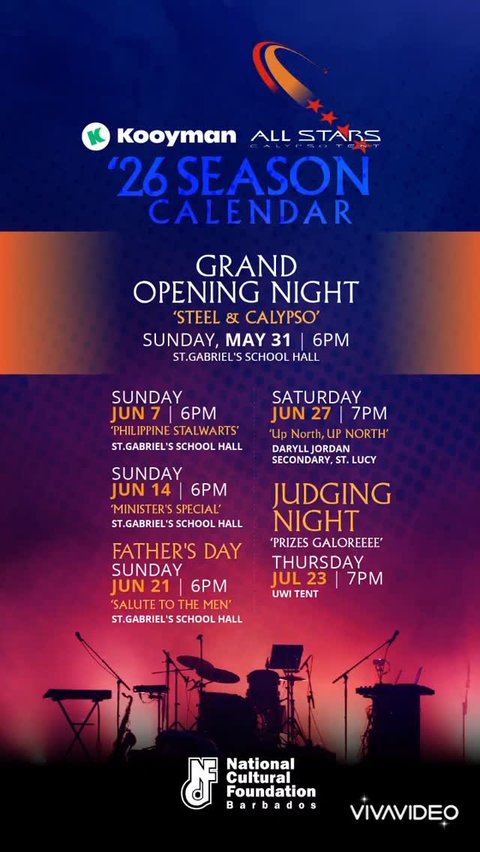 Event poster for Kooyman All Stars '26 Season Calendar - Grand Opening Night