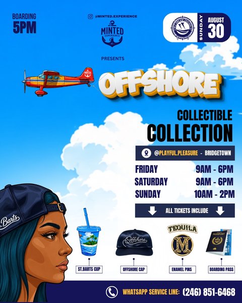 Event poster for OFFSHORE Collectible Collection