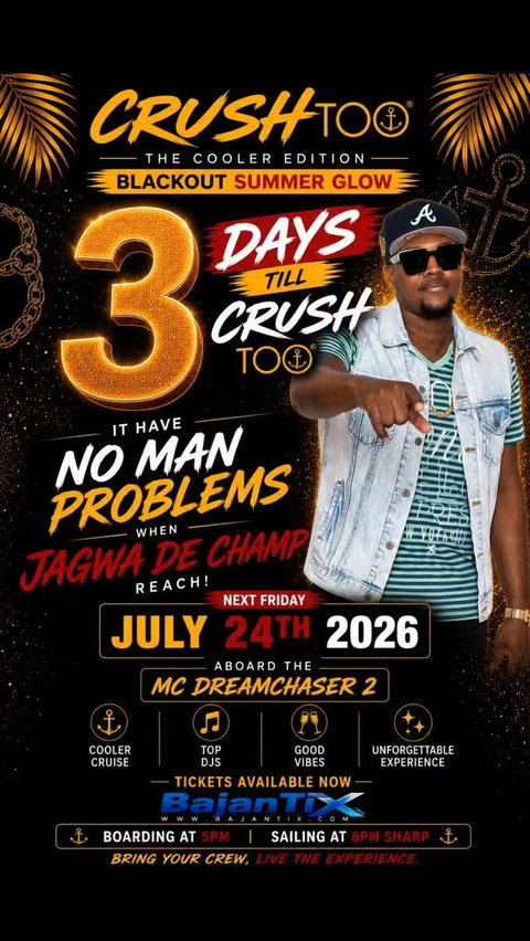 Event poster for CRUSH TOO - Blackout Summer Glow