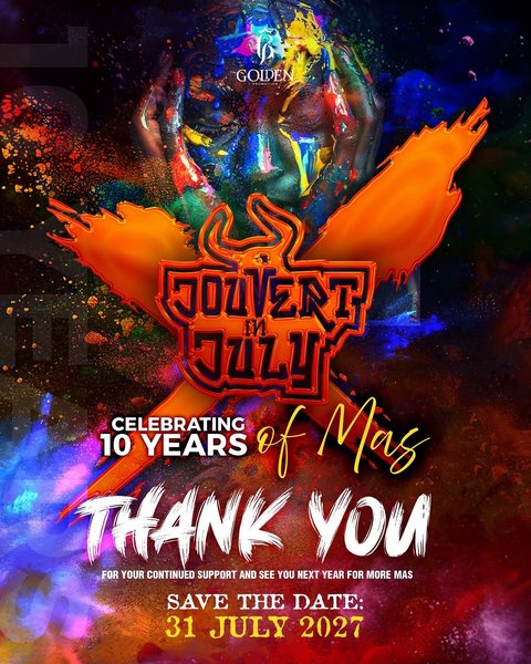 Event poster for Jouvert in July