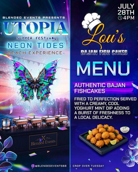 Event poster for UTOPIA: Neon Tides