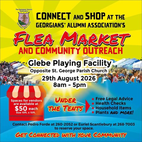 Event poster for Flea Market and Community Outreach