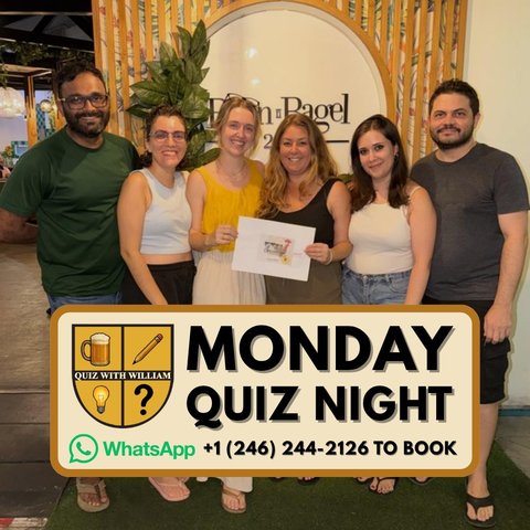 Event poster for Monday Quiz Night