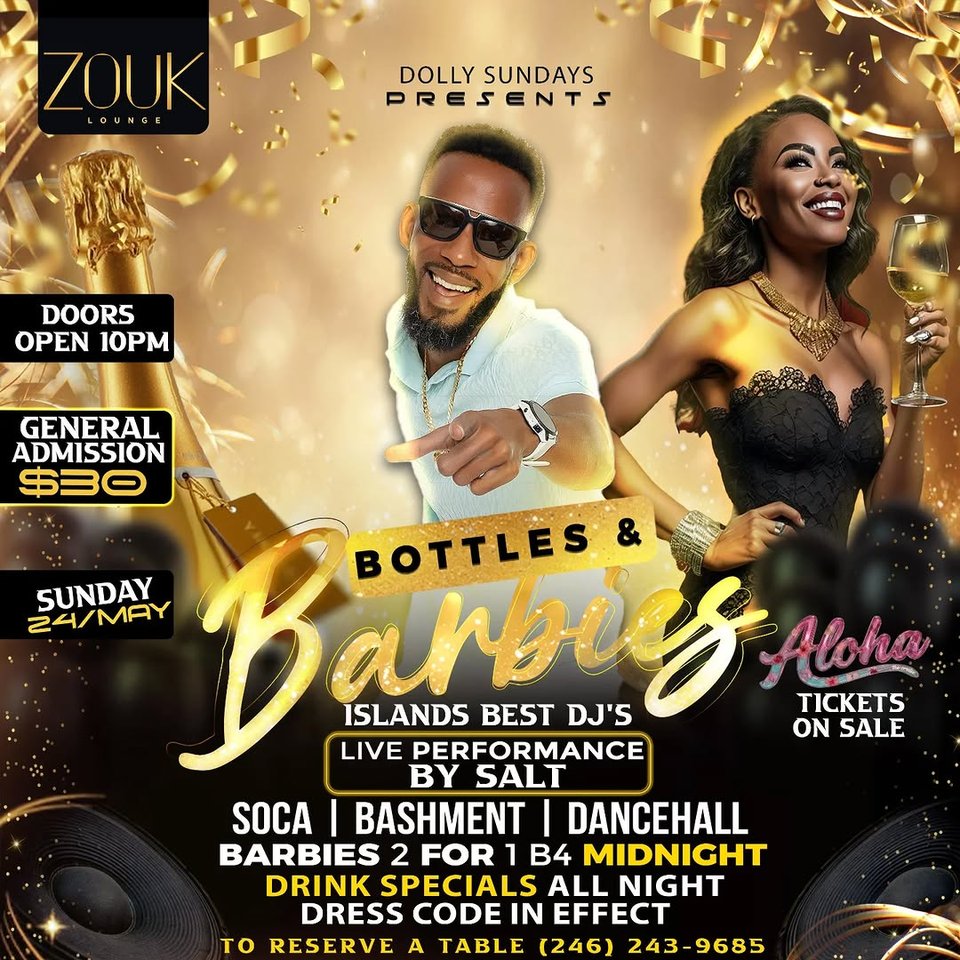 Event poster for Bottles & Barbies