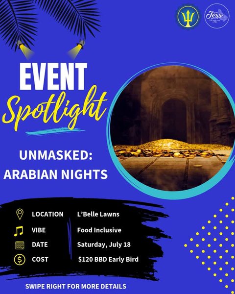 Event poster for UnMasked: Arabian Nights