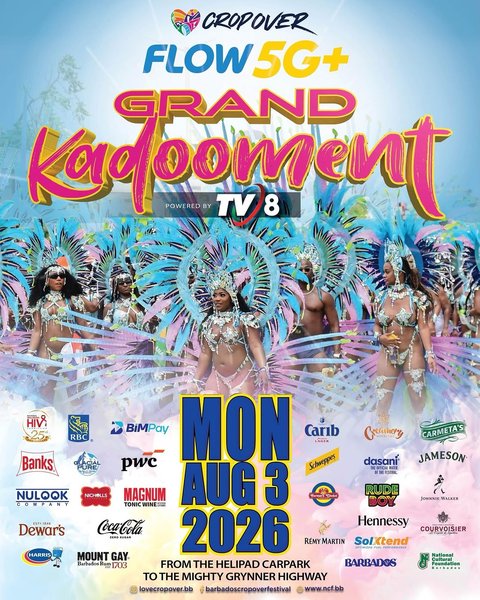 Event poster for Flow 5G+ Grand Kadooment