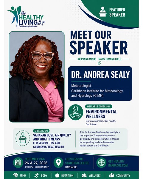 Event poster for The Healthy Living Expo