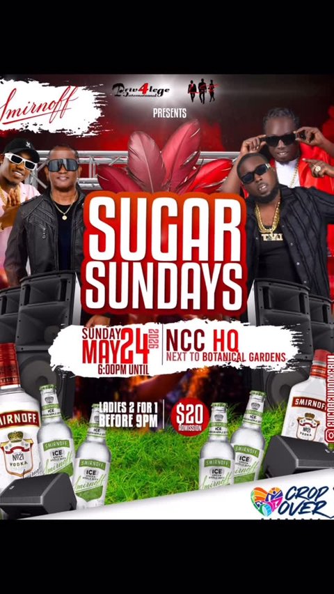Event poster for Sugar Sundays