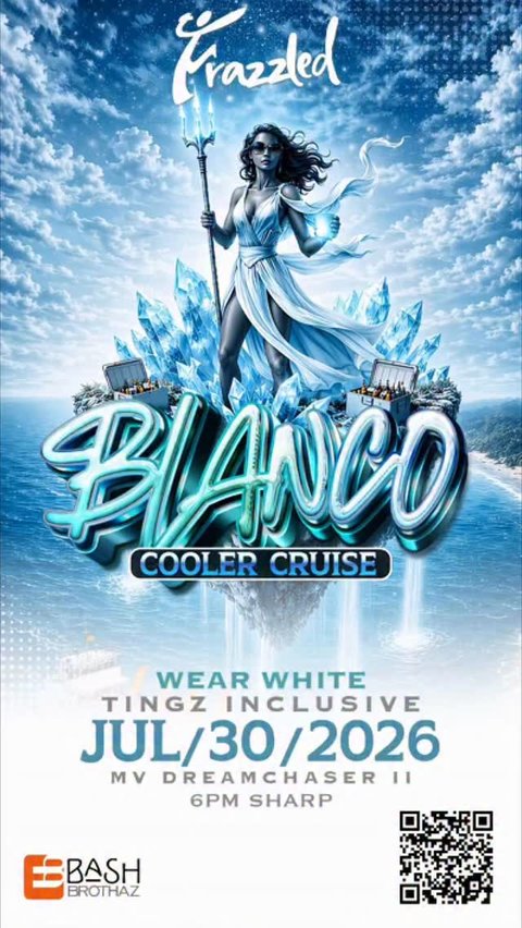 Event poster for Frazzled Blanco: The Cooler Cruise