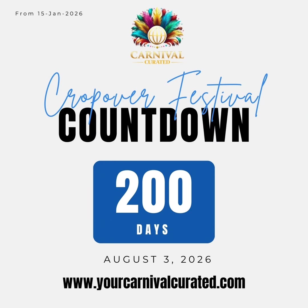 Event poster for Crop Over Festival Countdown (200 Days)