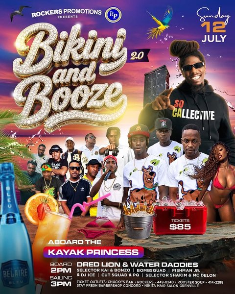 Event poster for Bikini and Booze 2.0