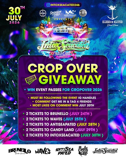 Event poster for Crop Over Giveaway