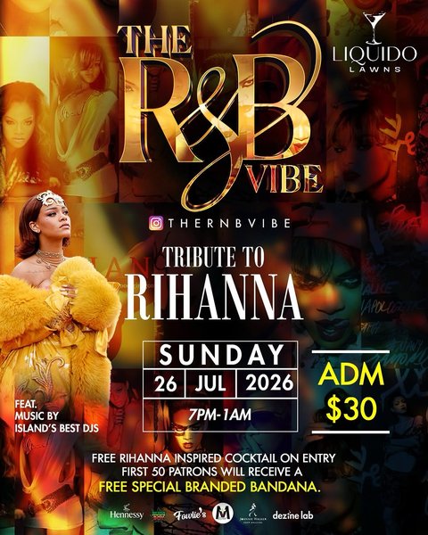 Event poster for Rihanna Tribute