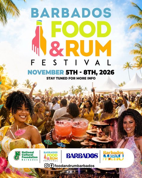 Event poster for Barbados Food & Rum Festival 2026