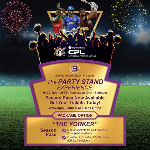 Event poster for The Party Stand Experience