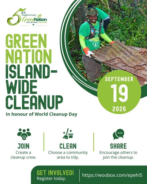 Event poster for Green Nation Island-wide Cleanup