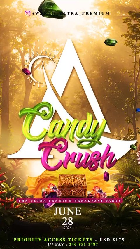 Event poster for Awaken: Candy Crush