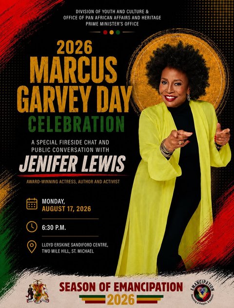 Event poster for Marcus Garvey Day Celebration