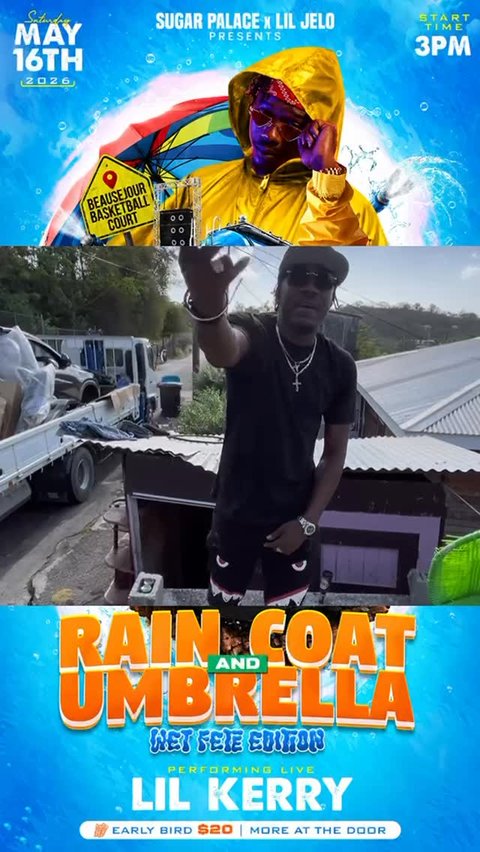 Event poster for Raincoat and Umbrella Net Fete Edition