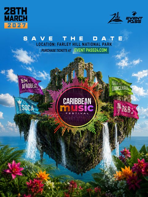 Event poster for Caribbean Music Festival