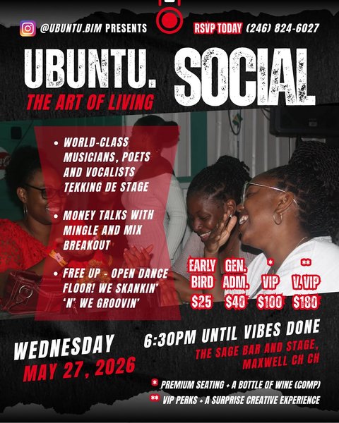 Event poster for UBUNTU SOCIAL