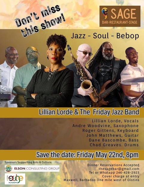 Event poster for Friday Jazz Band