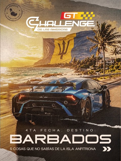 Event poster for GT Challenge de las Américas