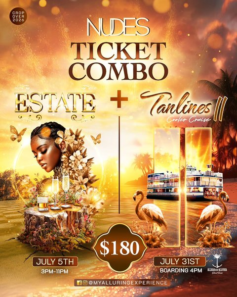 Event poster for NUDES TICKET COMBO