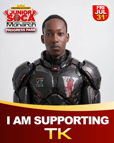 Event poster for Junior Soca Monarch 2026