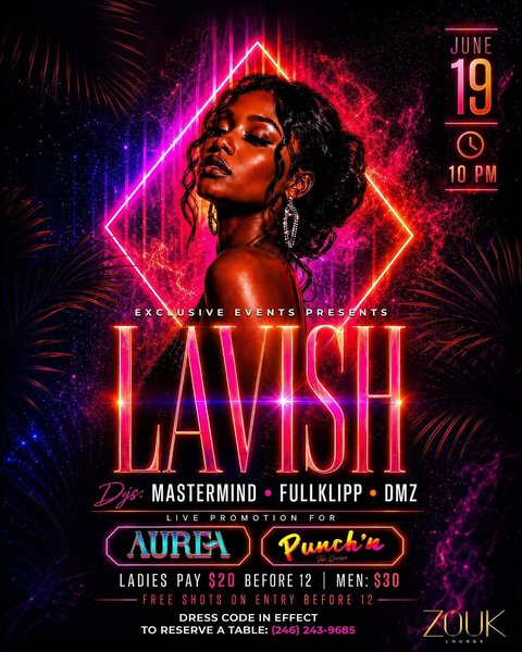 Event poster for LAVISH
