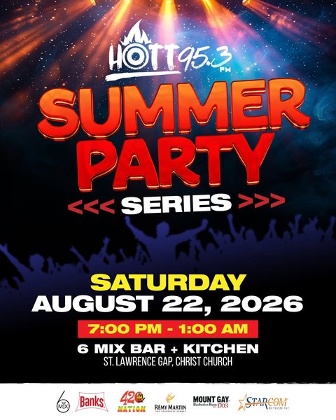 Event poster for HOTT Summer Party Series