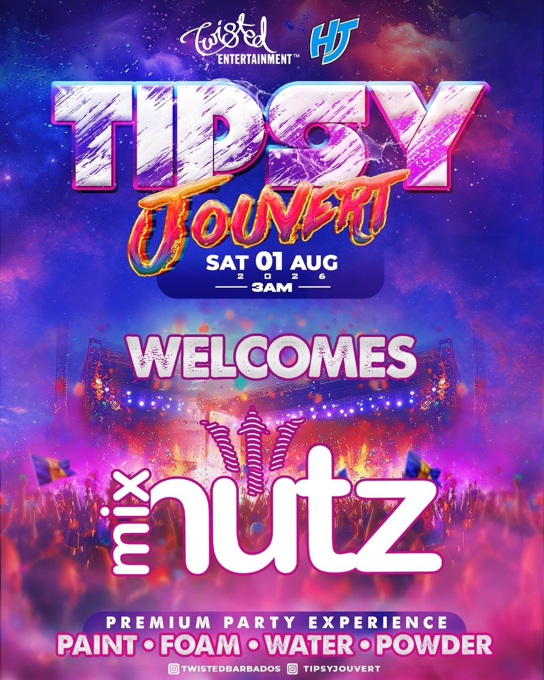 Event poster for Tipsy Jouvert