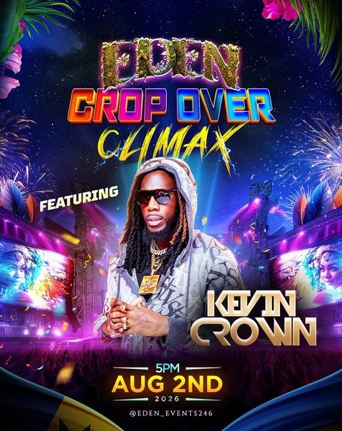 Event poster for Eden Crop Over Climax