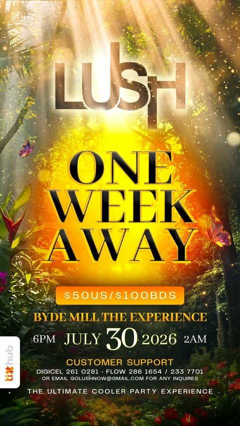 Event poster for LUSH