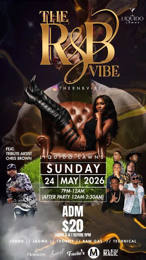 Event poster for The R&B Vibe