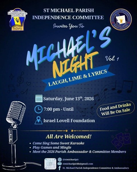 Event poster for Michael's Night