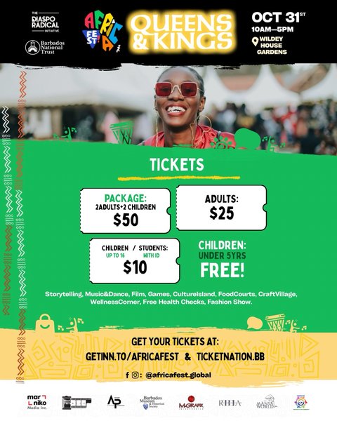 Event poster for Africa Fest: Queens & Kings