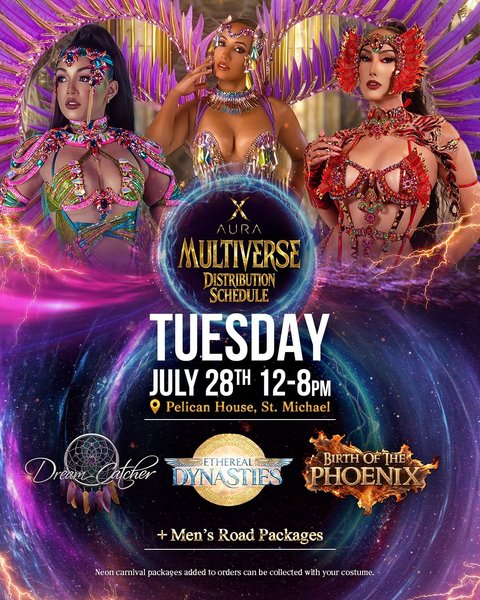 Event poster for Aura Multiverse Distribution Schedule