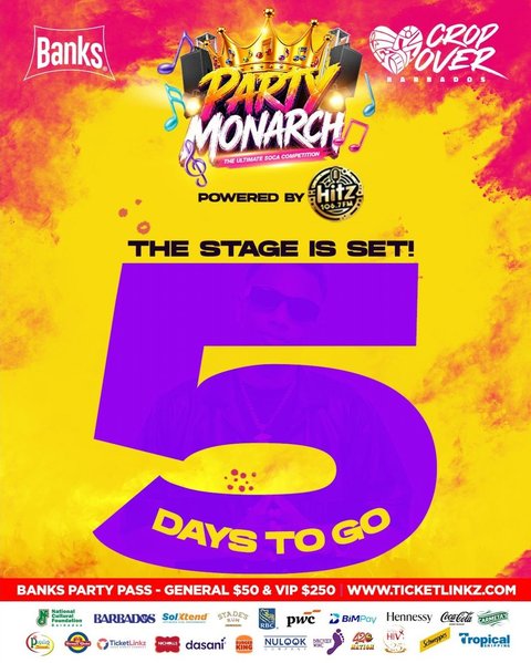 Event poster for Banks Party Monarch