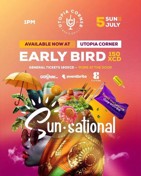 Event poster for Sun•Sational Experience