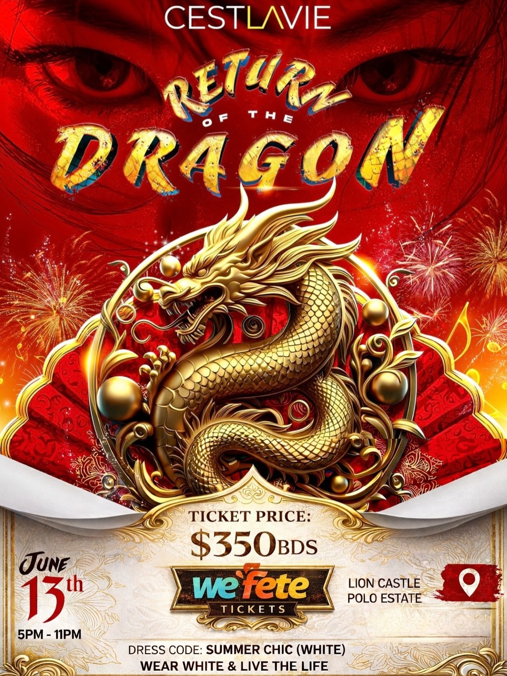 Event poster for The Ultimate Ultra Premium All-Inclusive (The Dragon Rises Again)