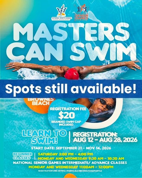 Event poster for Masters Can Swim