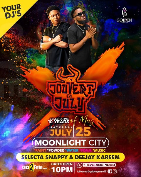 Event poster for Jouvert in July